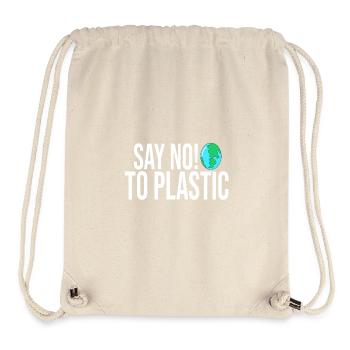DITES NON AU PLASTIQUE - Sac à cordon recyclé Stanley/Stella - blanc naturel - Devant