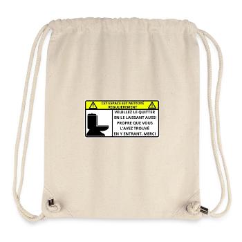 Raum - Stanley/Stella recycelter Gym Bag - Naturweiß - Vorne