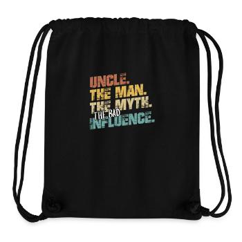 Onkel Geschenk Patenonkel Taufpate - Stanley/Stella recycelter Gym Bag - Schwarz - Vorne