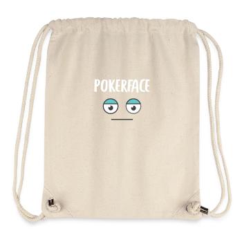Poker Poker Poker Face de Poker - Sac à cordon recyclé Stanley/Stella - blanc naturel - Devant