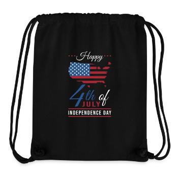 4th July Independence Day USA - Stanley/Stella Recycled Gym Bag - black - Front