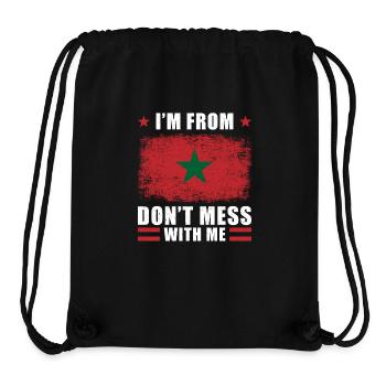 Marokko Spruch - Stanley/Stella recycelter Gym Bag - Schwarz - Vorne