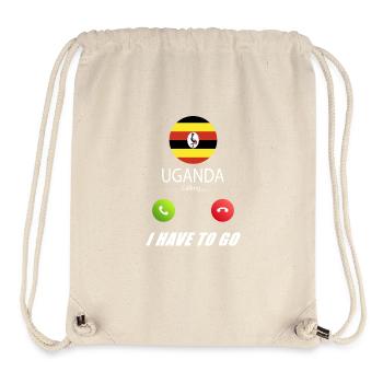 Uganda calls lusiger flags slogan - Stanley/Stella Recycled Gym Bag - natural - Front