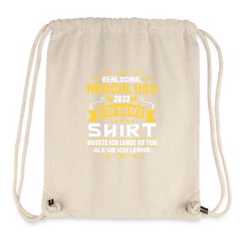 Realschule bestanden Realschulabschluss 2022 - Stanley/Stella recycelter Gym Bag - Naturweiß - Vorne