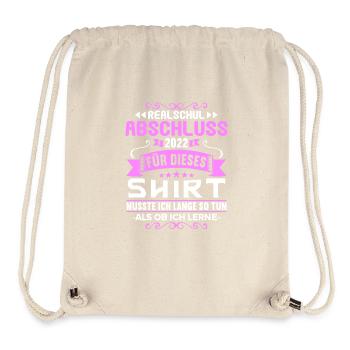 Realschule bestanden Realschulabschluss 2022 - Stanley/Stella recycelter Gym Bag - Naturweiß - Vorne