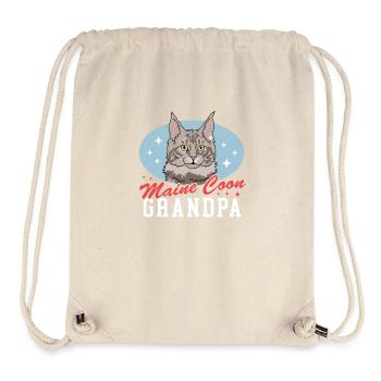 Maine Coon Grandpa Cat Owner Gift - Stanley/Stella Recycled Gym Bag - natural - Front