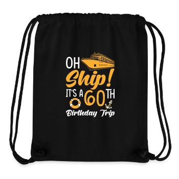 Cruise 60th Birthday Trip - Stanley/Stella Recycled Gym Bag - black - Front