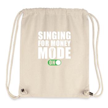 Sängerin Singen Sagen Singen Für Geld Modus Ein - Stanley/Stella recycelter Gym Bag - Naturweiß - Vorne