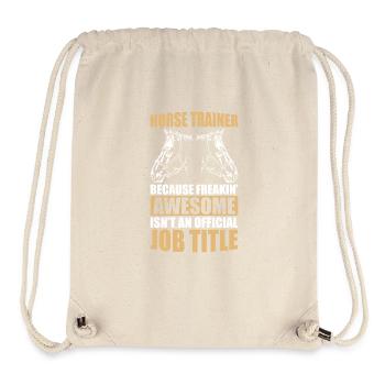 Pferdetrainer Offizielle Berufsbezeichnung - Stanley/Stella recycelter Gym Bag - Naturweiß - Vorne