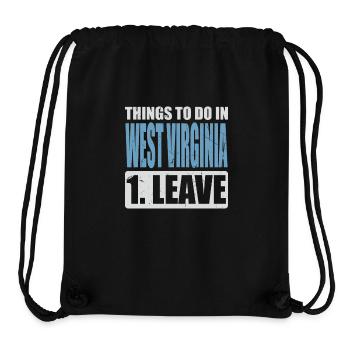 West Virginia Meme - Stanley/Stella recycelter Gym Bag - Schwarz - Vorne