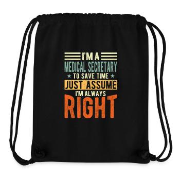 Physician's assistant - Stanley/Stella Recycled Gym Bag - black - Front