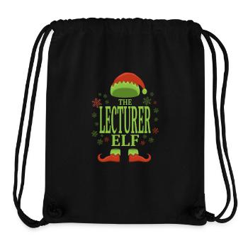 Lecturer Christmas Elf - Stanley/Stella Recycled Gym Bag - black - Front
