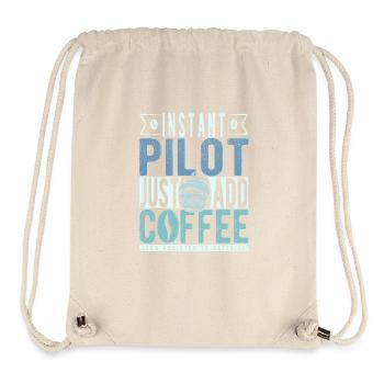 Pilot coffee saying - Stanley/Stella Recycled Gym Bag - natural - Front