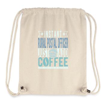 Ländlicher Postoffizier Kaffee Spruch - Stanley/Stella recycelter Gym Bag - Naturweiß - Vorne