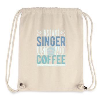 Singer Coffee Quote - Stanley/Stella Recycled Gym Bag - natural - Front
