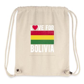 Bolivien Souvenir - Stanley/Stella recycelter Gym Bag - Naturweiß - Vorne