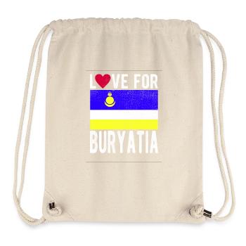 Buryatia Souvenir - Stanley/Stella recycelter Gym Bag - Naturweiß - Vorne