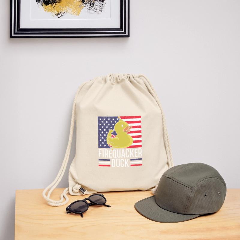 Firequacker Duck 4. Juli Firecracker Stanley/Stella recycelter Gym Bag