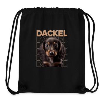 Rauhaardackel Dachshund Hund Hunde Welpe Dackel - Stanley/Stella recycelter Gym Bag - Schwarz - Vorne