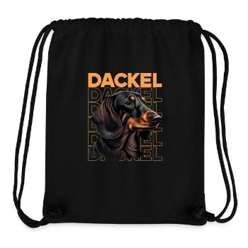 Rauhaardackel Dachshund Hund Hunde Welpe Dackel - Stanley/Stella recycelter Gym Bag - Schwarz - Vorne