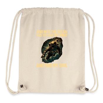Tauchen Taucher Taucherin - Stanley/Stella recycelter Gym Bag - Naturweiß - Vorne