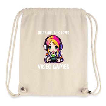 Gaming Console PC Gamer Girl Gamer Girl - Stanley/Stella Recycled Gym Bag - natural - Front