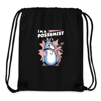 Opossum Saying - Stanley/Stella Recycled Gym Bag - black - Front