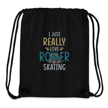 Rollschuhe Rollschuhlaufen Spruch - Stanley/Stella recycelter Gym Bag - Schwarz - Vorne