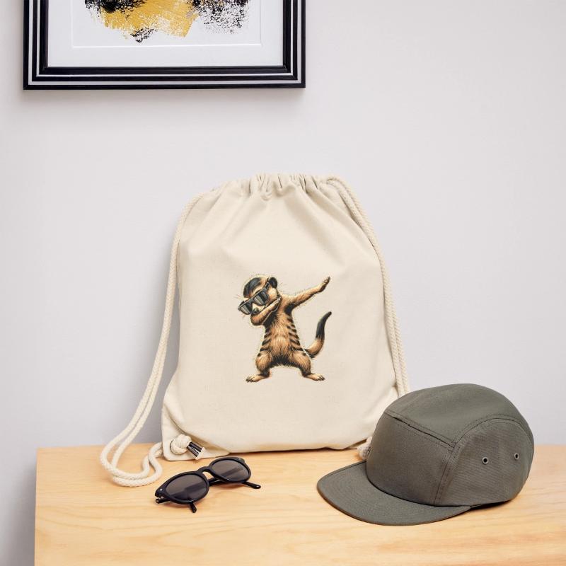 Dabbing Erdmännchen mit Sonnenbrille Cool Erdmännchen Stanley/Stella recycelter Gym Bag