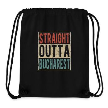 Straight outta Bucharest - Stanley/Stella Recycled Gym Bag - black - Front