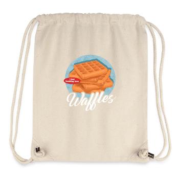 Waffle Waffle Lover Waffles Gift - Stanley/Stella Recycled Gym Bag - natural - Front