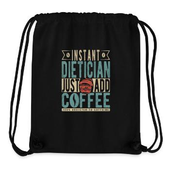 Instant Dietician Just Add Coffee - Stanley/Stella Recycled Gym Bag - black - Front