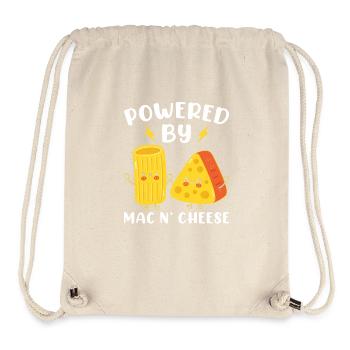 Angetrieben von Mac N' Cheese - Stanley/Stella recycelter Gym Bag - Naturweiß - Vorne