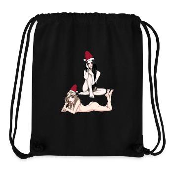 Sexy Christmas Nude Elf Vampire Girl Fantasy - Stanley/Stella Recycled Gym Bag - black - Front