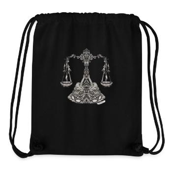 Waage Sternzeichen - Stanley/Stella recycelter Gym Bag - Schwarz - Vorne