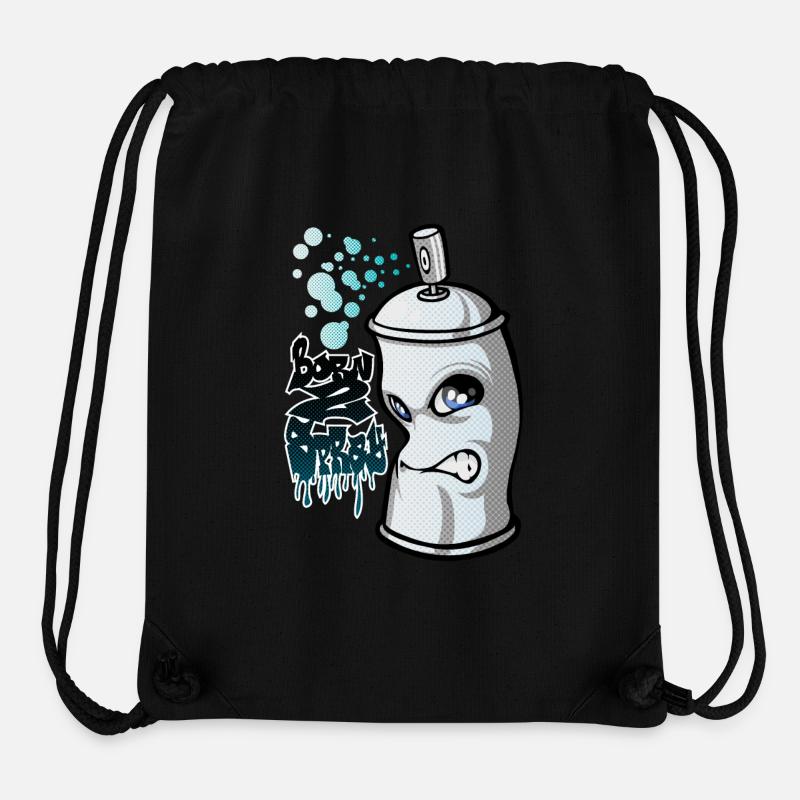 Spray und Graffiti - Stanley/Stella recycelter Gym Bag - Schwarz