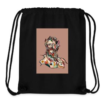 Zeus with background - Stanley/Stella Recycled Gym Bag - black - Front