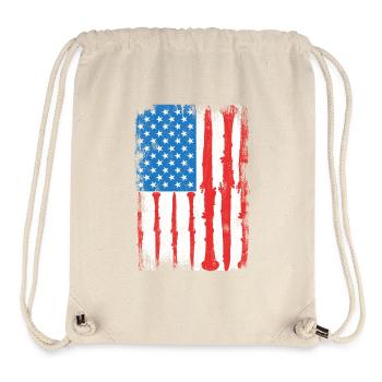 USA Patriotic Clarinetist - Stanley/Stella Recycled Gym Bag - natural - Front