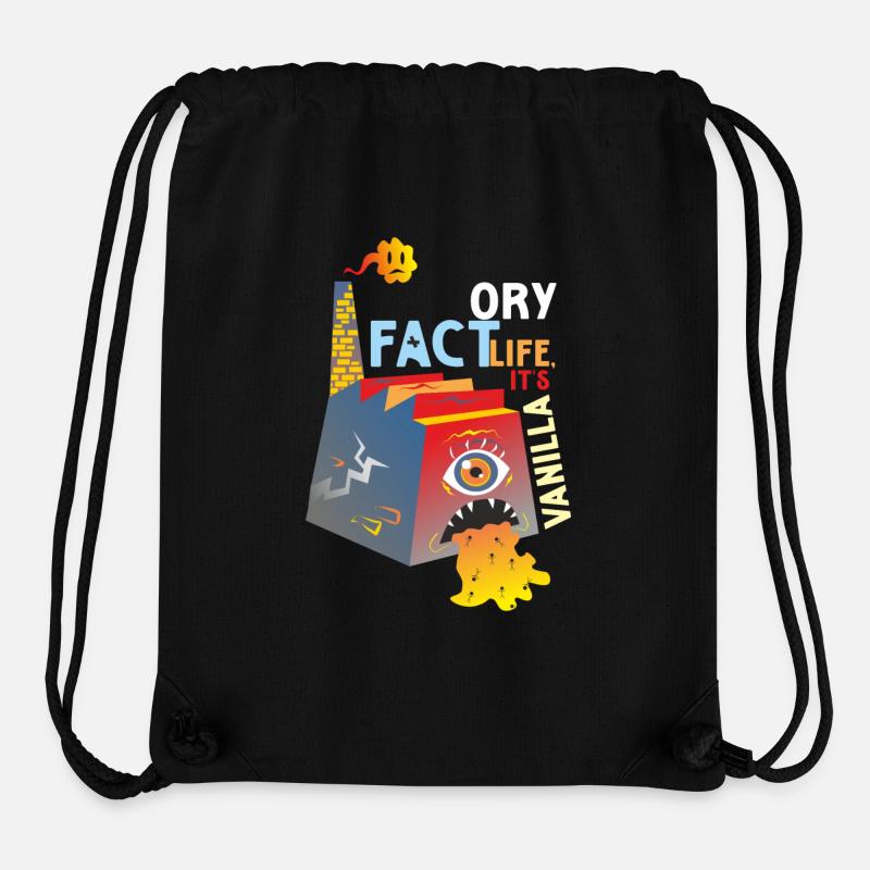 FABRIEKSLEVEN- HET IS VANILLE - Stanley/Stella Recycled Gym Bag - black