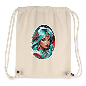 Indische Prinzessin - Aztek - Stanley/Stella recycelter Gym Bag - Naturweiß - Vorne