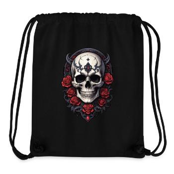 Skull - Stanley/Stella recycelter Gym Bag - Schwarz - Vorne