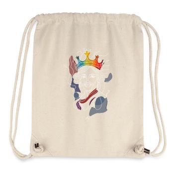 Couronne de la fierté - Sac à cordon recyclé Stanley/Stella - blanc naturel - Devant