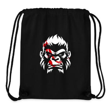 Battle Ready, Gorilla logo - Stanley/Stella Recycled Gym Bag - black - Front