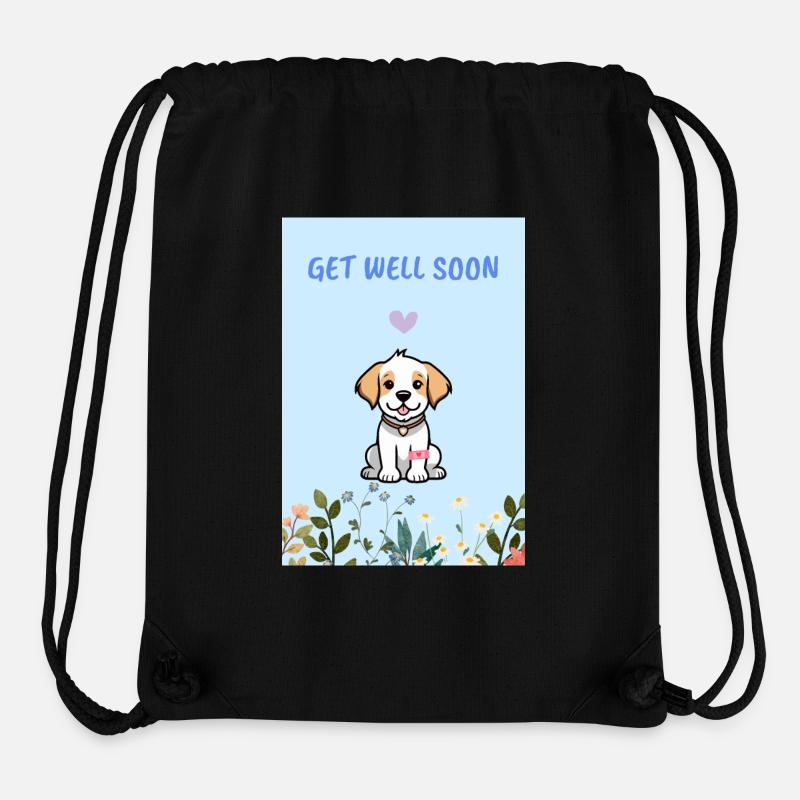 Gute Besserung Geschenk - Stanley/Stella recycelter Gym Bag - Schwarz