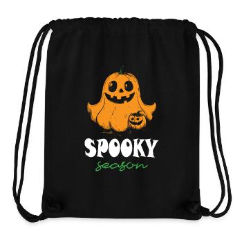 Saison effrayante Halloween - Sac à cordon recyclé Stanley/Stella - noir - Devant
