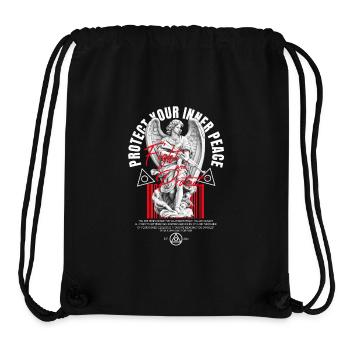 Protect your inner peace - Stanley/Stella recycelter Gym Bag - Schwarz - Vorne