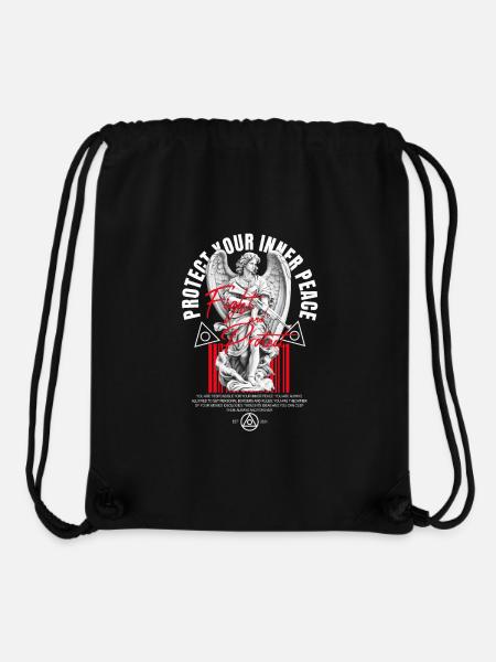 Protect your inner peace - Stanley/Stella recycelter Gym Bag - Schwarz