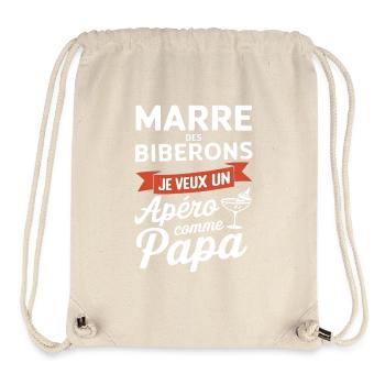 Genug von Flaschen - Stanley/Stella recycelter Gym Bag - Naturweiß - Vorne
