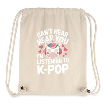 K-Pop Music Korean Pop - Stanley/Stella Recycled Gym Bag - natural - Front