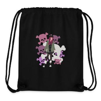 Emo Girl - Sac à cordon recyclé Stanley/Stella - noir - Devant